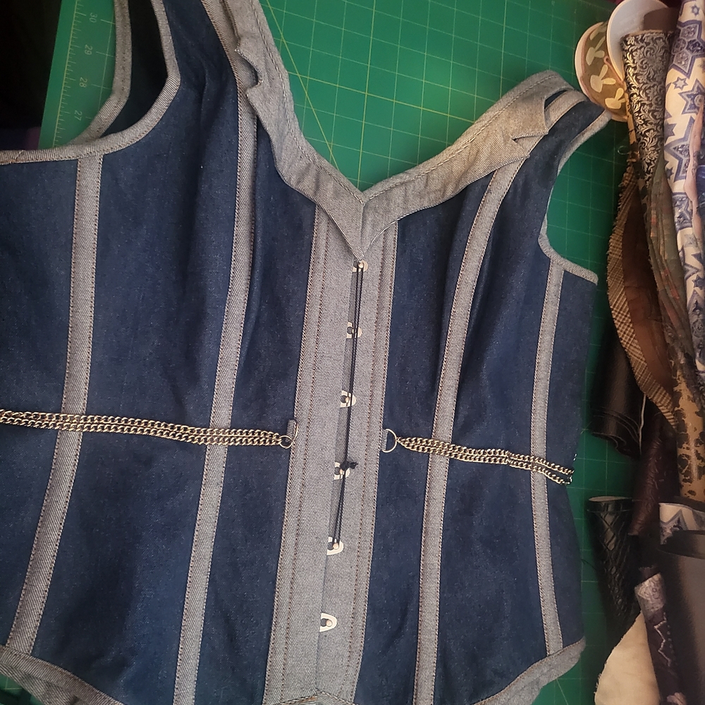 Blue Jean Corset